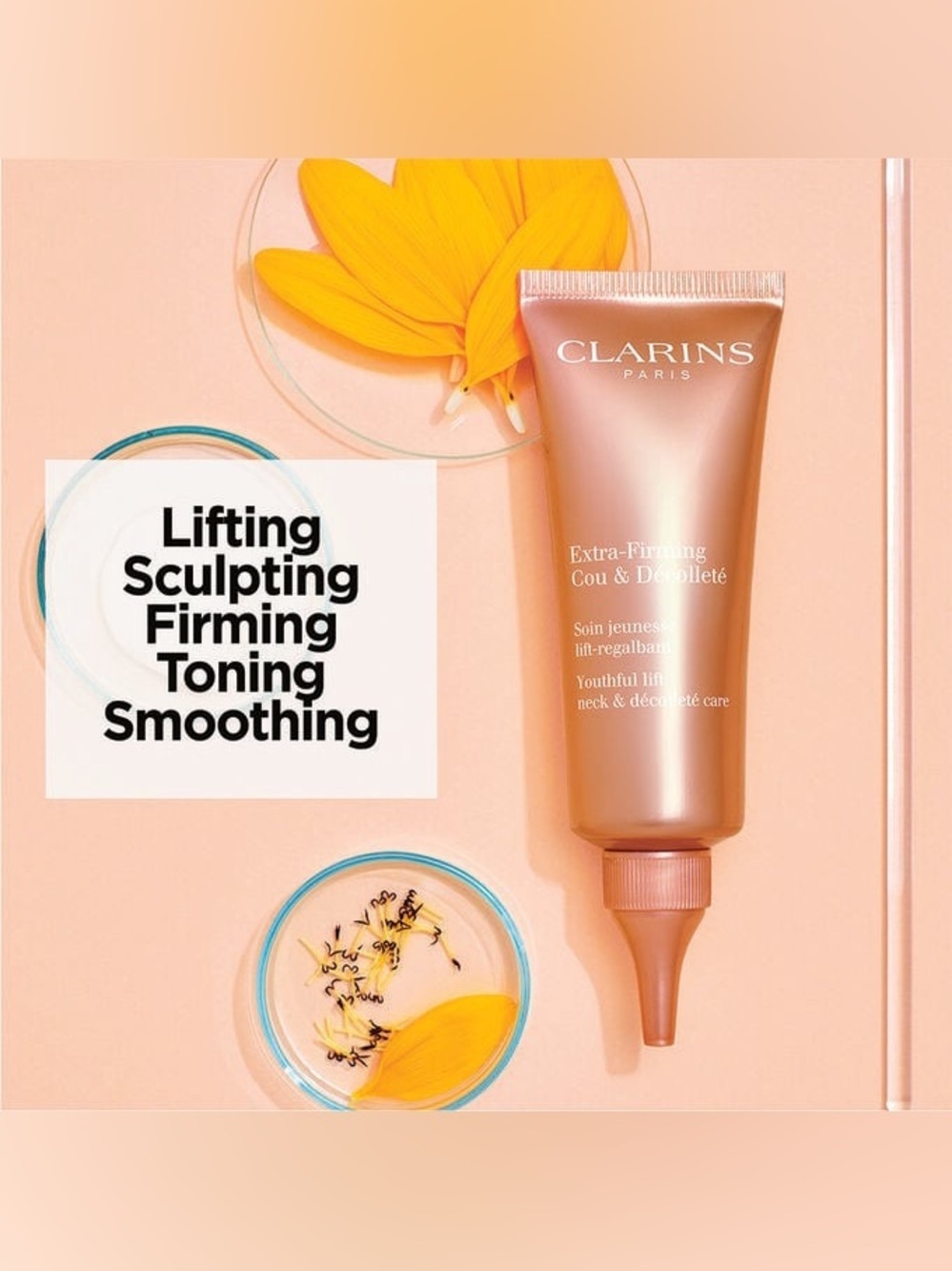 NEW Clarins Extra-Firming Neck and Décolleté Anti-Aging Cream 75ML - Picture 5 of 9